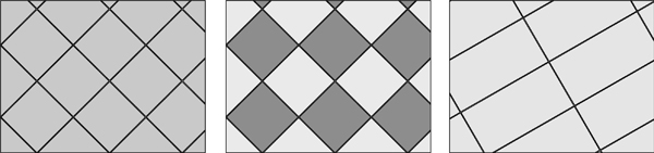 διαγώνια διάταξη πλακιδίων, πάτωμα, σχέδια, πλακάκια