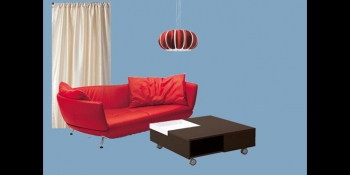 Τι χρώμα να διαλέξω για τον τοίχο πίσω από κόκκινο καναπέ;