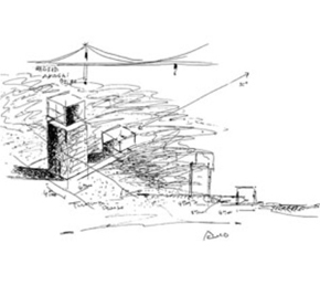 Σκίτσο του αρχιτέκτονα για την ιδέα της πρότασης
