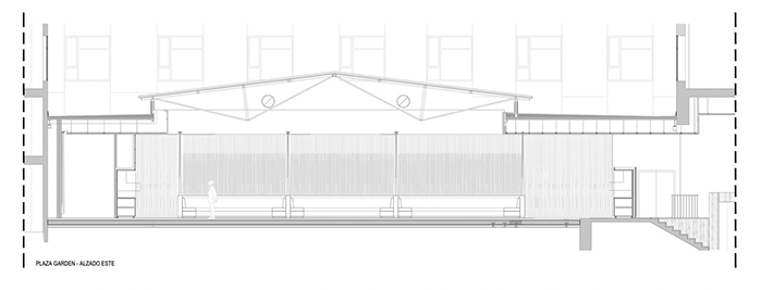 Drawings Simultaneo Hotel Plaza ElEquipoCreativo east elevation