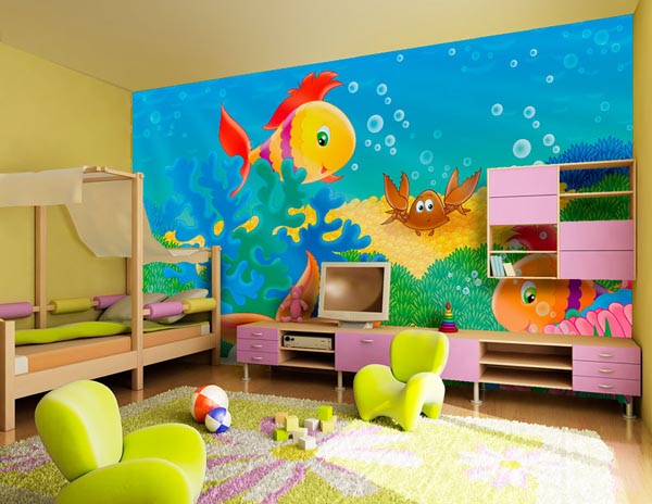 Τοιχογραφία σε παιδικό δωμάτιο