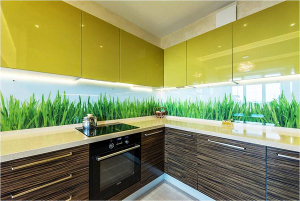 wenge wood and bright green kitchen cabinet doors, πορτάκια κουζίνας σε βέγκε έντονο και πράσινο μεταλλικό