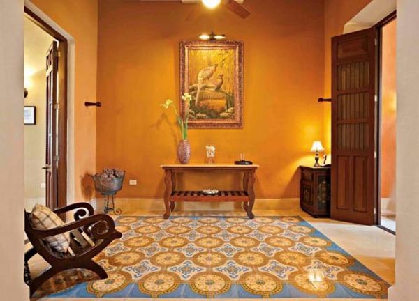 terracotta tile flooring, πλακάκια τερακότα, μεξικάνικα κεραμικά πλακάκια δαπέδου