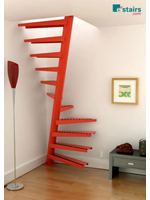 1m2 staircase σε κόκκινο χρώμα