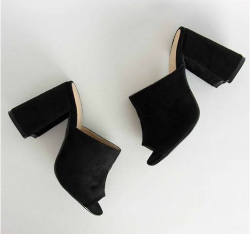 high heels mules