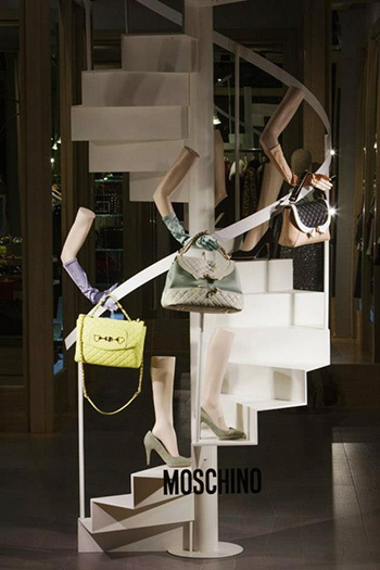 Moschino boutique Milan pryramid principle
